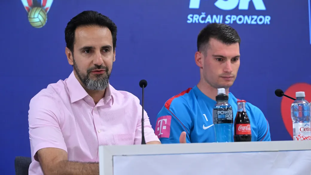 Gabriel Makki at a PSK press conference